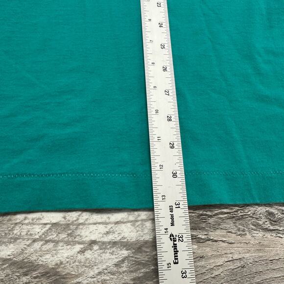 Vintage 90s Akron Beacon Journal Ohio Teal Mens XL Single Stitch Tee T-Shirt - Picture 7 of 9